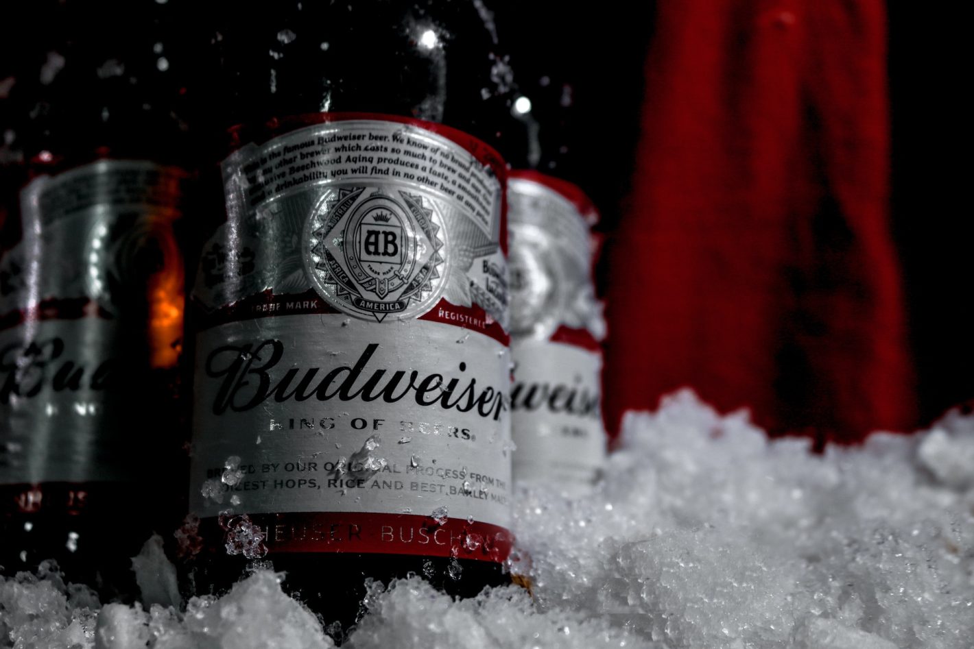 Dia dos Pais com cerveja: saiba o que tomar com seu pai | Garrafas de Budweiser no gelo | Atacadão