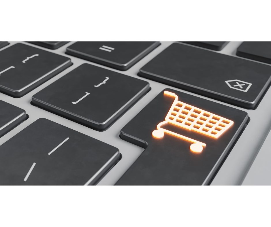 Como comprar bebidas no atacado online de maneira segura? | Teclado com um carrinho de compras desenhado | Atacadão