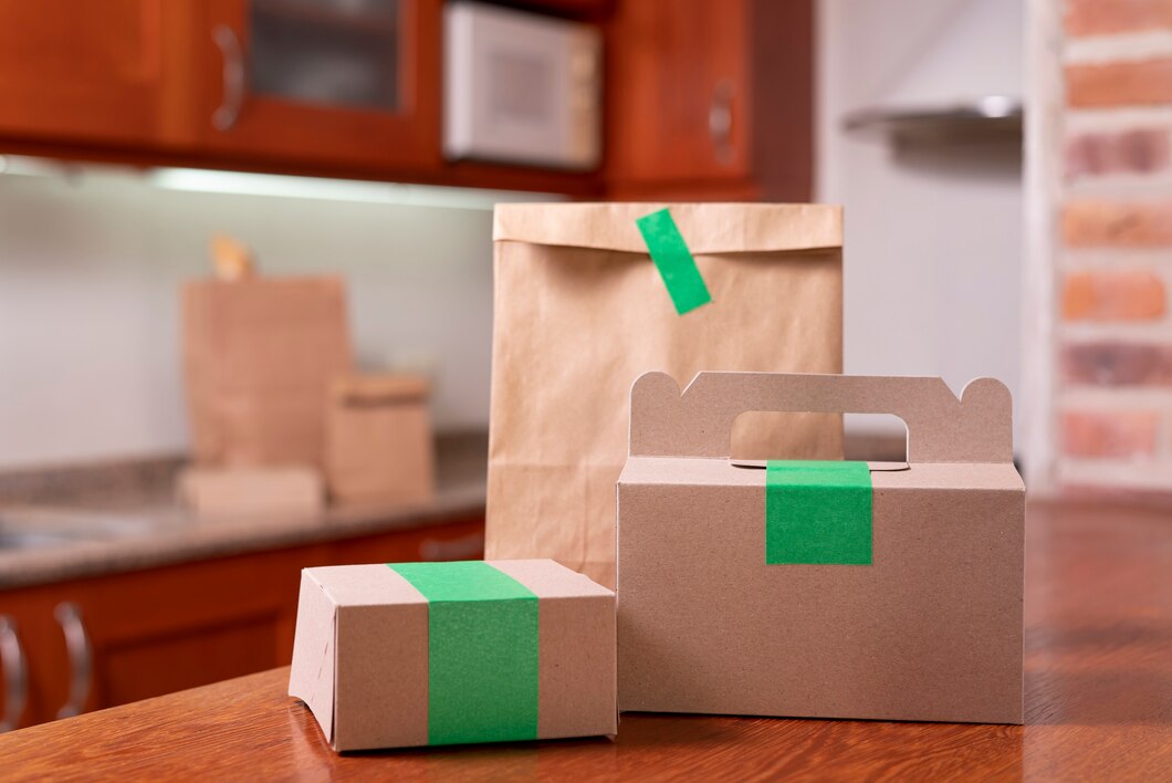 Embalagens de papelão tem vários benefícios | embalagem de papelão em fundo cinza | Atacadão